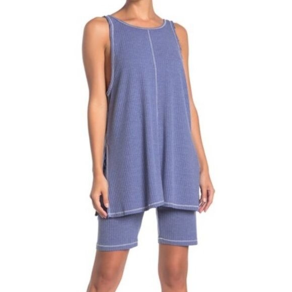 Free People Take Two Bike Short 2-Piece Set Women's Size X-Small XS - Picture 1 of 3